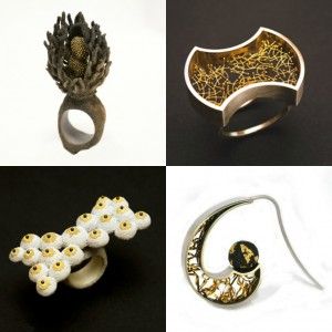 gioielli arata fuchi in oro e argento forme della natura