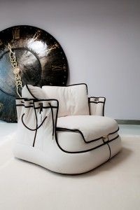 poltrona Bag Chair San Babila di Samuele Mazza per Tosca Blu design week Milano 2012