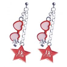 Brosway Orecchini SOUL BSL23 In Acciaio 316L, Onice Nera E Cristalli Swarovski, Eleganti, Idea Regalo