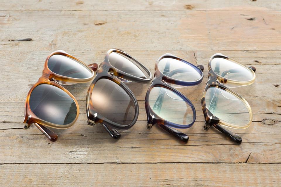 persol occhiali montatura bicolor contrasti contemporanei
