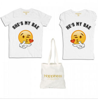 Happiness t-shirt coppia