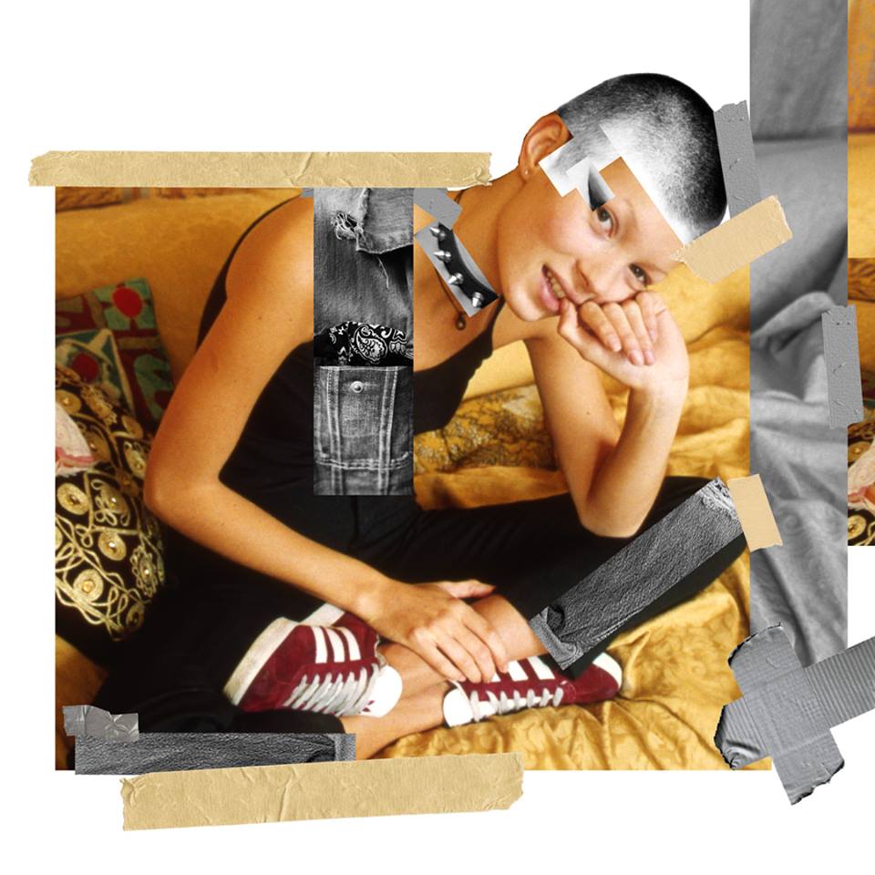 kate moss by bessynyc4 adidas gazelle pop collage