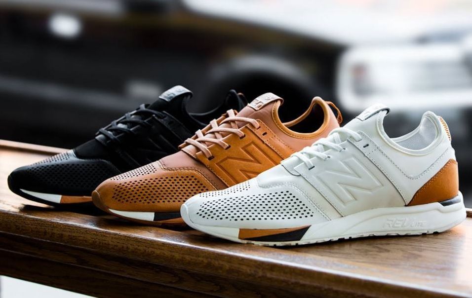 new balance 247 luxe sneakers in pelle 