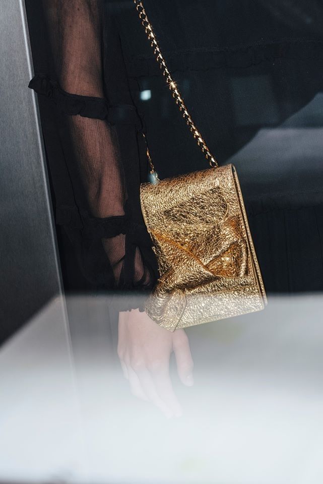 n21 borsa oro con fiocco bow bag edizione limitata 