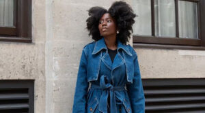 Trench in denim