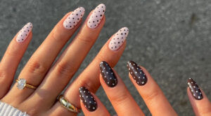 Manicure a pois