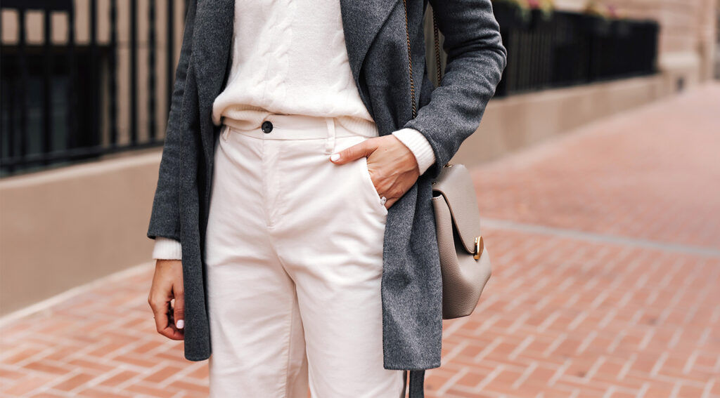 Pantaloni sales bianchi inverno