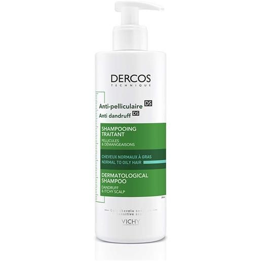Vichy Dercos - dt shampoo antiforfora ds capelli da normali a grassi, 390ml