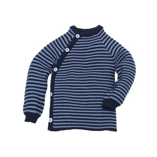 Reiff pullover baby in lana merino - col. Righe blu / azzurro