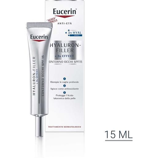 Eucerin hyaluron filler - +3x effect crema contorno occhi anti età, 15ml