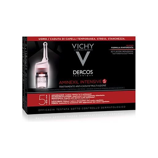 VICHY (L'Oreal Italia SpA) dercos aminexil intensive 5 trattamento anticaduta 21 fiale uomo
