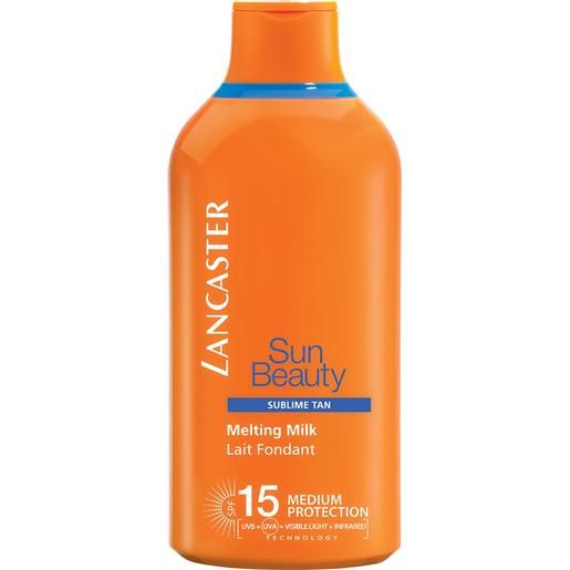 Lancaster sun beauty body silky milk sublime tan spf15 - maxi taglia
