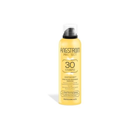 Angstrom protect instadry spray solare trasparente spf30 corpo 150 ml