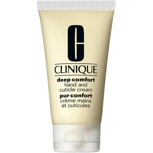 Clinique deep comfort hand and cuticle cream - crema idratante mani e cuticole 75 ml