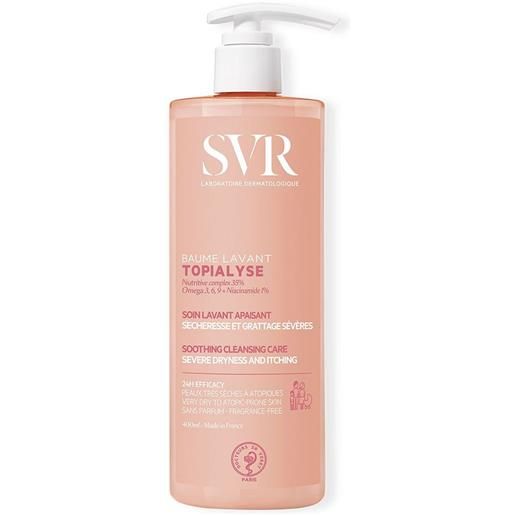 SVR topialyse - baume lavant balsamo detergente lenitivo anti-secchezza, 400ml