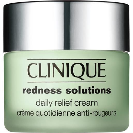 Clinique redness solution daily relief cream, 50 ml - crema viso giorno lenitiva, trattamento viso 24 ore