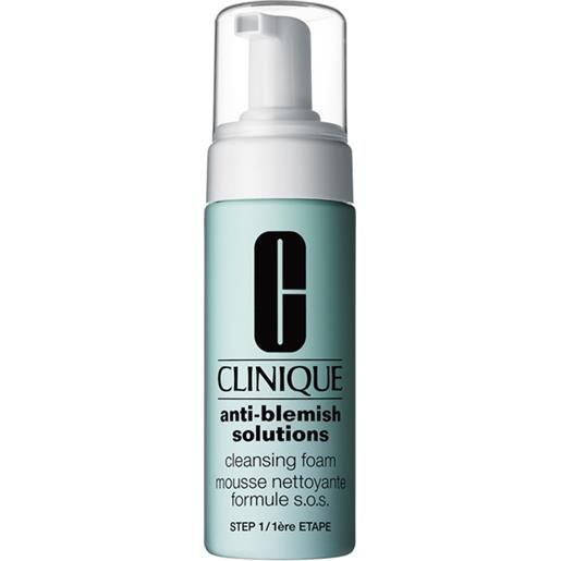 Clinique anti-blemish solutions - cleansing foam mousse detergente viso, 125 ml