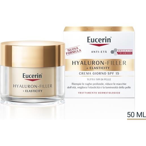 BEIERSDORF SPA eucerin hyaluron filler + elasticity crema viso spf15 - crema viso da giorno antirughe - 50 ml