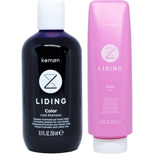 Kemon liding color cold shampoo 250ml + mask 200ml