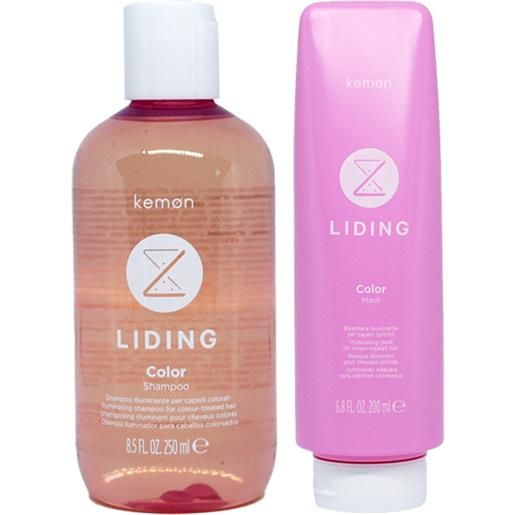 Kemon liding color shampoo 250ml + mask 200ml