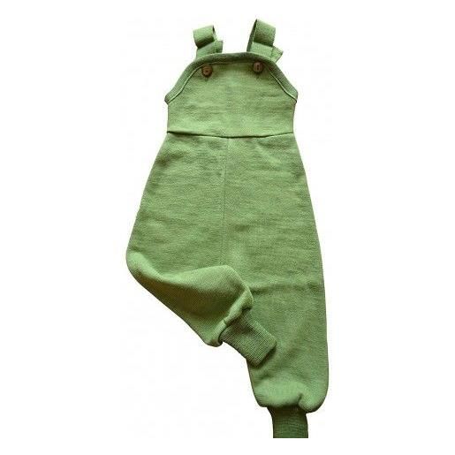 Reiff salopette baby in spugna di lana/seta -col. Verde