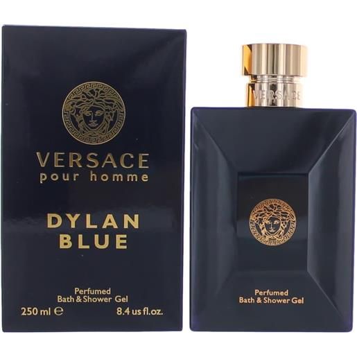 Versace dylan blue perfumed bath&shower gel, 250 ml - detergente corpo uomo