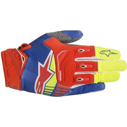 ALPINESTARS techstar glove - (blue/red/yellow fluo)