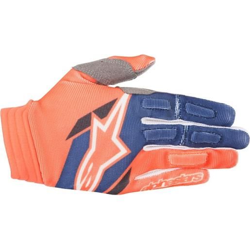 ALPINESTARS aviator glove - (orange fluo/dark blue)