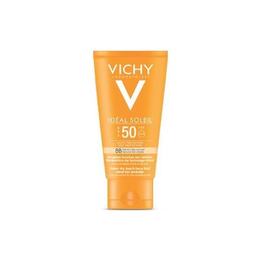 Vichy ideal soleil solari spf50 bb emulsione colorata effetto abbronzatura naturale