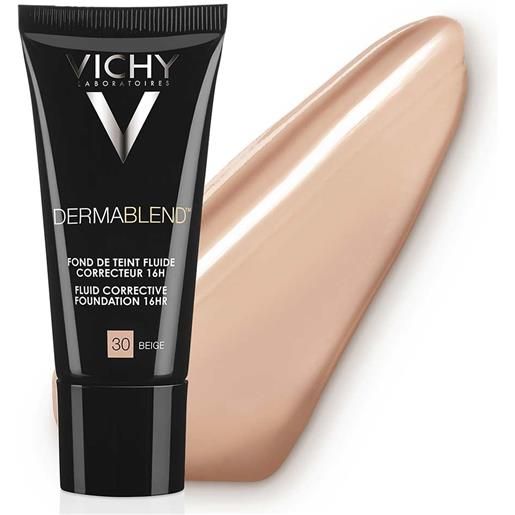 Vichy Make-up vichy dermablend - fondotinta correttore fluido 16h tonalità 30 beige, 30ml