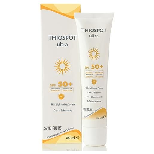 Synchroline thiospot ultra spf50+ crema schiarente protezione molto alta 30 ml