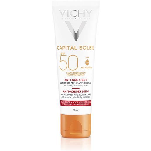 Vichy Sole vichy capital soleil - crema viso anti-età abbronzatura intensa spf 50, 50ml