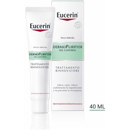 Eucerin dermo. Purifyer oil control - trattamento rinnovatore pelle impura, 40ml