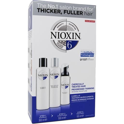 Nioxin 6 - shampoo + conditioner 300 ml + treatment 100 ml