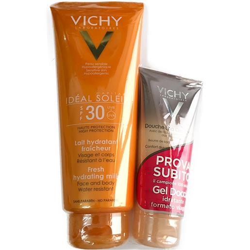 Vichy Sole Blister vichy linea ideal soleil spf30 gel-latte bagnato/asciutto + doccia spa gel crema