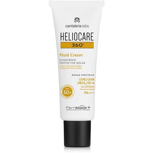 Heliocare 360° fluid cream spf50+ protezione solare viso e corpo, 50ml