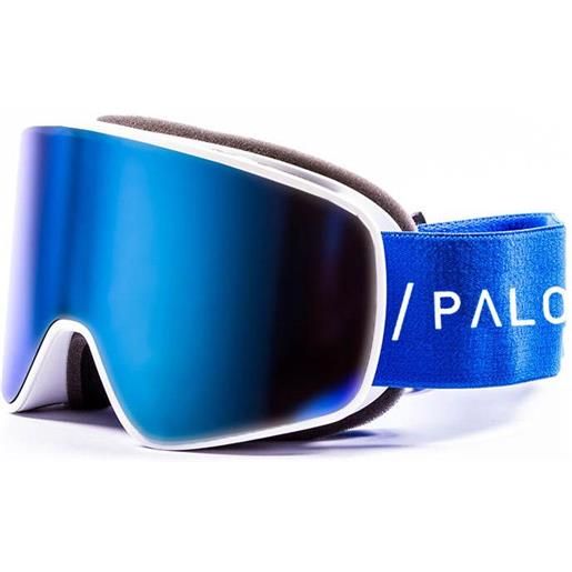 Paloalto sanford ski goggles bianco, blu blue revo / spherical / anti fog / anti scratch/cat3