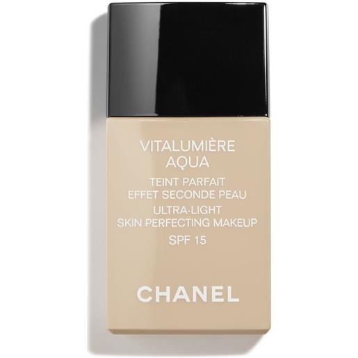 Chanel vitalumière aqua fondotinta effetto seconda pelle - spf15 10 - beige