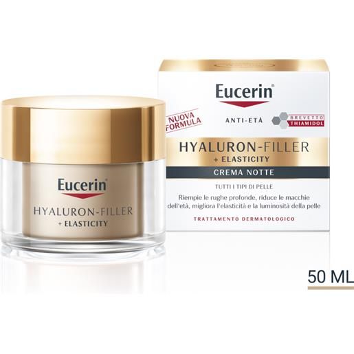 BEIERSDORF SPA eucerin hyaluron filler + elasticity crema notte - crema viso da notte antirughe - 50 ml