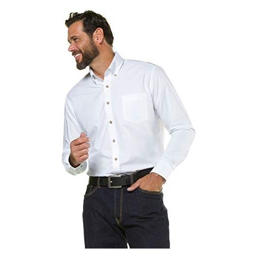 JP 1880 camicia tradizionale 1/1, bianco, 4xl uomo