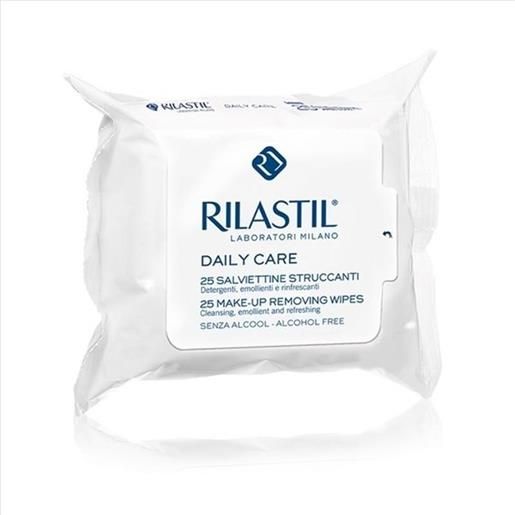 Rilastil daily care - salviette struccanti detergenti, 25 salviettine