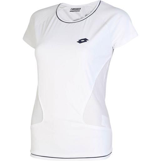 LOTTO shela iv tee g white/navy t-shirt tennis bambina