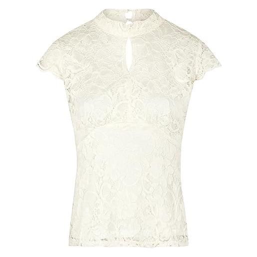 Morgan 191-dnema. N t-shirt, multicolore (off white off white), small (taglia produttore: ts) donna