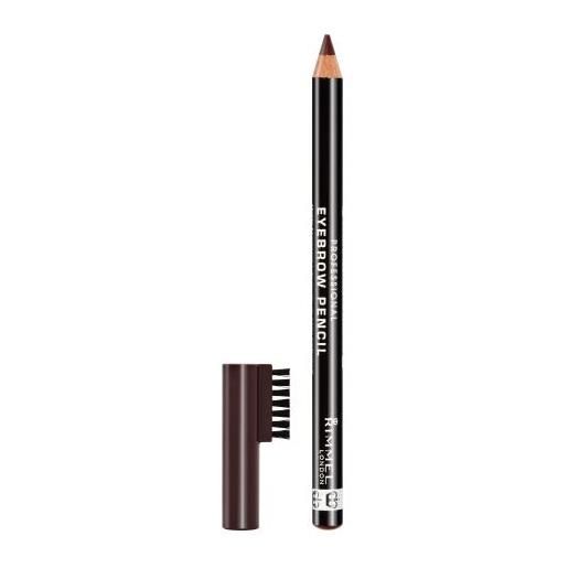 Rimmel London professional eyebrow pencil matita sopracciglia con pettinino 1.4 g tonalità 001 dark brown