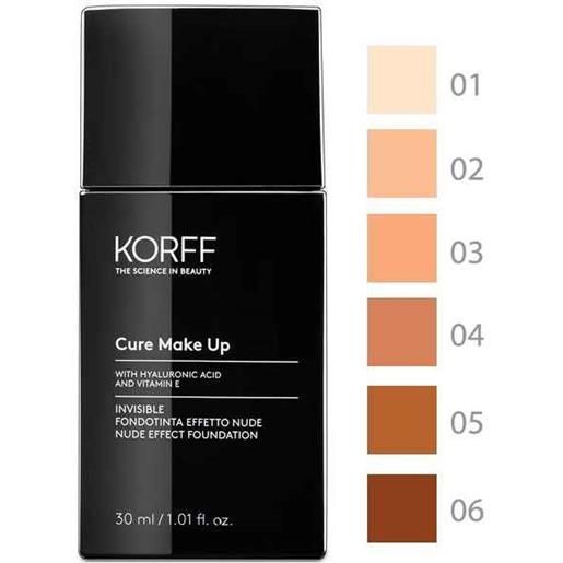 KORFF Srl fondotinta invisible effetto nude cure make up korff 06 30ml