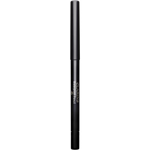 Clarins waterproof pencil matita occhi waterproof a lunga tenuta 01 - black tulip