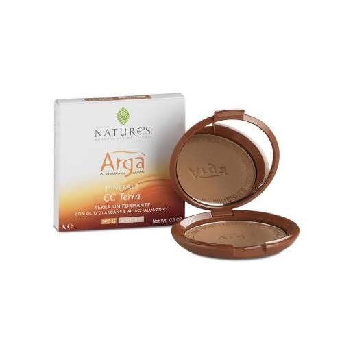 Nature's argà minerale cc terra uniformante (marocco medio-scura) 9g