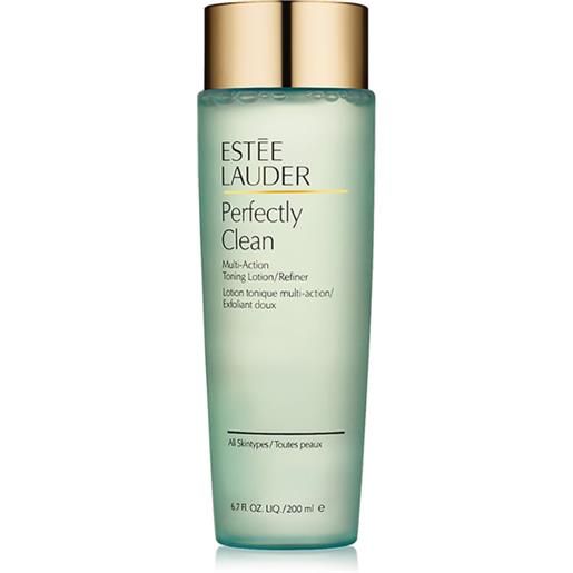 Estée Lauder perfectly clean toning lotion & refiner 200ml tonico viso, esfoliante illuminante viso