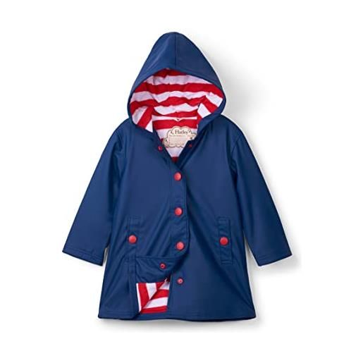 Hatley splash giacca antipioggia, classico rosa e blu navy, 12 anni bambine e ragazze