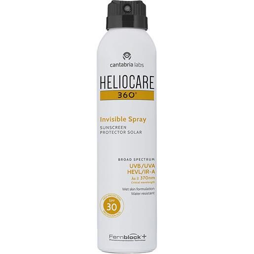 Heliocare 360° invisible spray spf30 solare corpo spray, 200ml